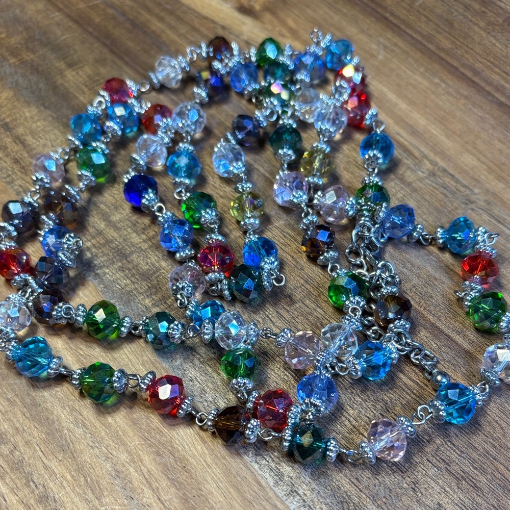 Premier Designs "Jubilee" 58" jewel tone glass necklace